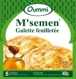 Carrefour Market Oummi galette feuilletée m'semen halal surgelée offre