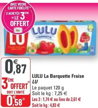 G20 Lulu la barquette fraise offre