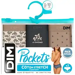 Carrefour Dim boxers pockets coton x 3 offre