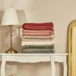 Carrefour Tex basic plaid polaire offre