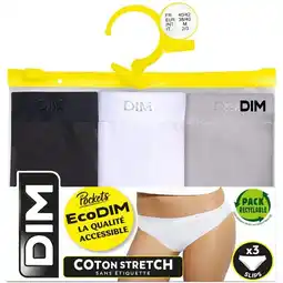 Carrefour Dim slips pockets ecodim x 3 offre