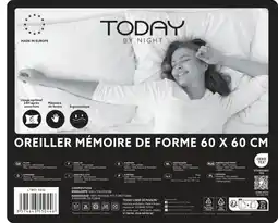 Carrefour Today l'oreiller à mémoire de forme today offre