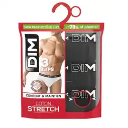 Carrefour Dim slips homme coton stretch offre