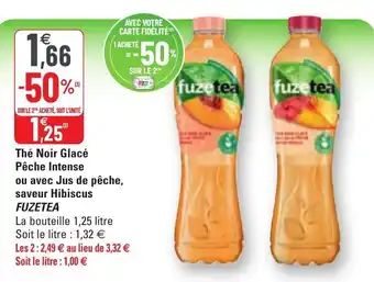 G20 Thé noir glacé pêche intense offre