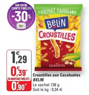 Croustilles aux cacahuetes belin
