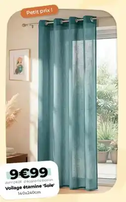 L'incroyable Voilage étamine sole offre