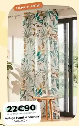 L'incroyable Vollage étamine 'cuaruja' offre