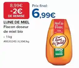 Costco Lune de miel - flacon doseur de miel bio offre