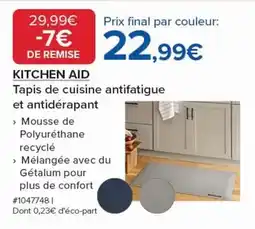 Costco Tapis de cuisine antifatique et antidérapant offre