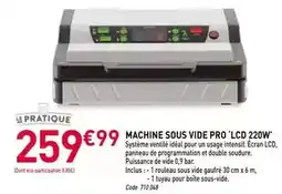 RAGT Jardin & Maison Machine sous vide pro lcd offre
