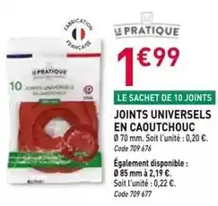RAGT Jardin & Maison Joints universels en caoutchouc offre