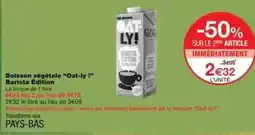 Monoprix Oat ly! - boisson végétale oat-ly i barista édition offre