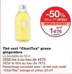 Monoprix Orange - the vert green gingembre offre