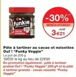 Monoprix Granola - pâte à tartiner au cacao et noisettes offre