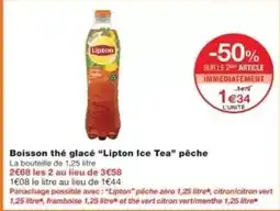 Monoprix Lipton - the glacé ice tea pêche offre