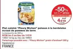 Monoprix Fleury michon - plat cuisiné offre