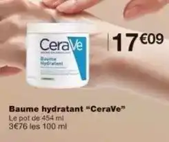 Monoprix Baume hydratant cerave offre