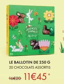 Jeff de Bruges Le ballotin de 250 g offre