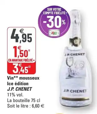 G20 Vin mousseux ice edition offre