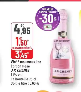 G20 Vin mousseux ice edition Rosé offre