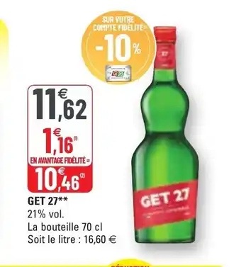 G20 Get 27 offre