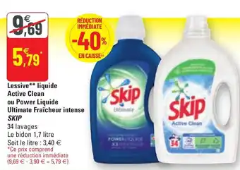 G20 Lessive liquide active clean offre