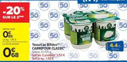 Carrefour Market Yaourt au bifidus carrefour classic offre