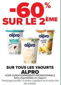 Carrefour Market SUR TOUS LES YAOURTS ALPRO offre