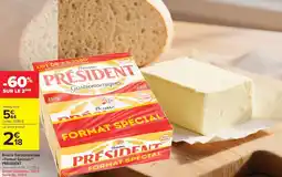 Carrefour Market Beurre gastronomique format spécial président offre