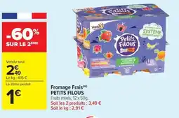 Carrefour Market Fromage frais petits filous offre