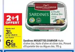 Carrefour MOUETTES D'ARVOR Sardines offre