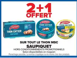 Carrefour SAUPIQUET Sur tout le thon msc offre