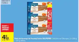 Carrefour DELPIERRE Filets de Harengs de Fécamp fumés offre