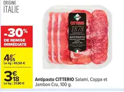 Carrefour CITTERIO Antipasto offre