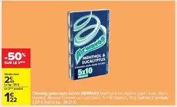Carrefour AIRWAVES Chewing-gums sans sucres offre