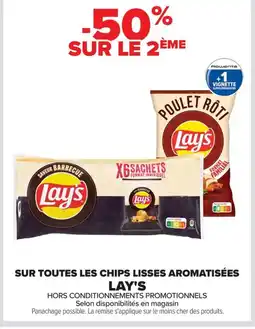 Carrefour LAY'S Sur toutes les chips lisses aromatisées offre