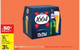 Carrefour 1664 Bière offre