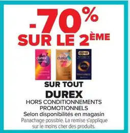 Carrefour DUREX sur tout offre