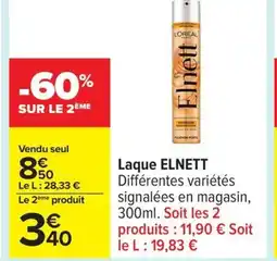 Carrefour ELNETT Laque offre
