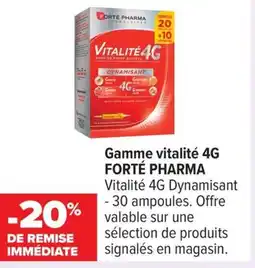 Carrefour FORTÉ PHARMA Gamme vitalité offre