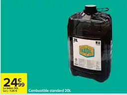 Carrefour Combustible standard offre