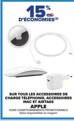 Carrefour APPLE Sur tous les accessoires de charge téléphonie, accessoires mac et airtags offre