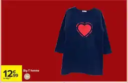 Carrefour TEX Big-T femme offre