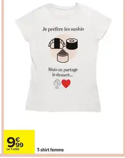 Carrefour T-shirt femme offre