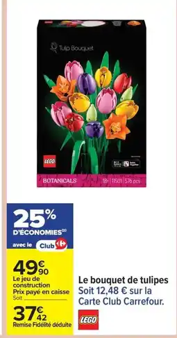 Carrefour LEGO Le bouquet de tulipes offre