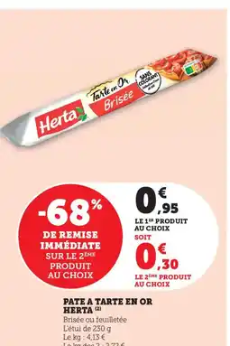 Bi1 HERTA Pate a tarte en or offre