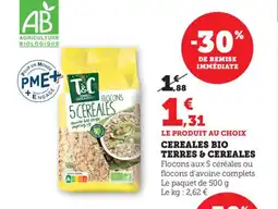 Bi1 TERRES & CEREALES Cereales bio offre