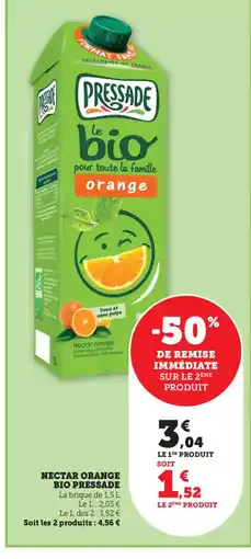 Bi1 PRESSADE Nectar orange bio offre