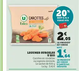 Bi1 Legumes surgeles u bio offre