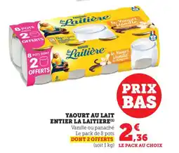 Bi1 LA LAITIERE Yaourt au lait entier offre